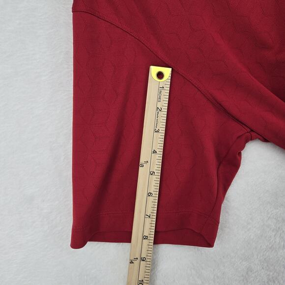 Nike Golf Polo Shirt Mens Large Red‎ Fit Dry Performance Geometric Pattern - Picture 9 of 12